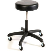 ShopSol ronde vinyle tabouret - multi-usages - noir