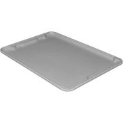 Molded Fiberglass Toteline Nest and Stack Lid 780618 - 25-1/4" x 18", Pkg Qty 5, Gray - Pkg Qty 5
