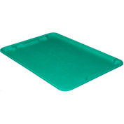 Molded Fiberglass Toteline Nest and Stack Lid 780618 - 25-1/4" x 18", Pkg Qty 5, Green - Pkg Qty 5