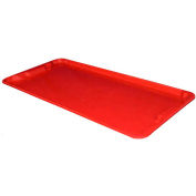 Molded Fiberglass Toteline Nest and Stack Lid 780118 -42-1/2" x 20", Pkg Qty 5, Red - Pkg Qty 5