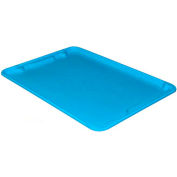 Molded Fiberglass Toteline Nest and Stack Lid 780618 - 25-1/4" x 18", Pkg Qty 5, Blue - Pkg Qty 5