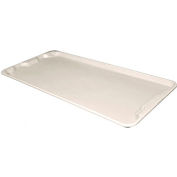 Molded Fiberglass Toteline Nest and Stack Lid 780118 -42-1/2" x 20", Pkg Qty 5, White - Pkg Qty 5