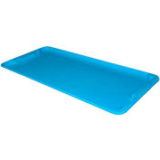 Molded Fiberglass Toteline Nest and Stack Lid 780118 -42-1/2" x 20", Pkg Qty 5, Blue - Pkg Qty 5