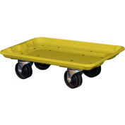 Molded Fiberglass Toteline Dolly 780238 for 17-7/8" x10"-5/8" x 5" Tote, Yellow