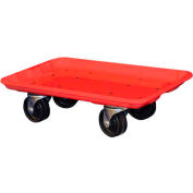 Molded Fiberglass Toteline Dolly 780238 for 17-7/8" x10"-5/8" x 5" Tote, Red