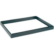 Interion® Base de dossier plat fermée à 5 tiroirs, 40-3/4"W, noir