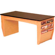 Table basse maillet en bois avec le Magazine Rack - 46-1/2"- chêne clair