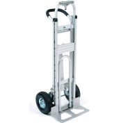 Global Industrial™ Aluminium 3-en-1 Convertible Hand Truck With Pneumatic Wheels