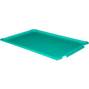 Molded Fiberglass Stacking Tote 887008 Lid for 880008 Tote - 25-3/4"L x 17-3/4"W, Green