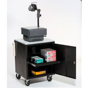 Global Industrial® Black Security Audio Visual Cart 500 Lb. Capacity