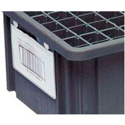 Quantum Conductive Dividable Grid Container Label Holder LBL2X8CO - 8x2 Sold Pack Of 6