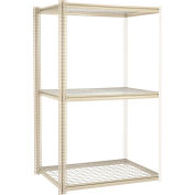 Global Industrial High Capacity Add-On Rack 48x36x843 Levels Wire Deck 1500 Lb Per Level Tan