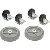 Replacement Caster Kit for Global Industrial™ Wood & Steel Deck Narrow Aisle Platform Trucks