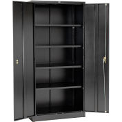 Global Industrial™ Storage Cabinet, Turn Handle, 36"Wx18"Dx78"H, Noir, Non assemblé