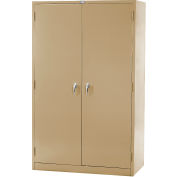 Global Industrial™ Storage Cabinet, Turn Handle, 48"Wx24"Dx78"H, Tan, Assembled