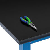 Global Industrial 72"W x 30"D x 1"Thick Phenolic Resin Safety Edge Workbench Top