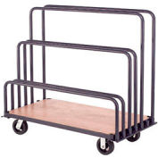 Global Industrial Adjustable Mobile Sheet Rack, 60"W x 30"D x 36"H, 2000 lb. Capacity, Blue