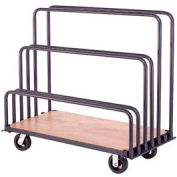 Global Industrial™ Adjustable Mobile Sheet Rack, 60 » L x 30"P x 36"H, capacité de 2000 lb, bleu