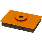 Mason Industries MBSW6X6 Super W Pad - Neoprene And Steel Pad With Steel Top 6" X 6" X 1"
