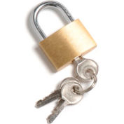 Global Industrial™ Padlock en laiton avec 3 clés