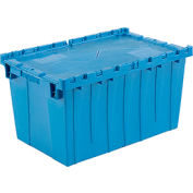 Global Industrial™ Plastic Attached Lid Shipping & Storage Container 25-1/4x16-1/4x13-3/4 Blue