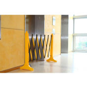 Xpandit® Plastic Expandable Barricade, 139" Expanded Length, Yellow/Black