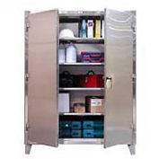Strong Hold® Heavy Duty Storage Cabinet 45-243SS - Stainless Steel 48 x 24 x 66