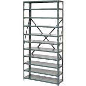 Global Industrial™ Steel Open Shelving, 6 Shelves/No Bin, 36"W x 12"D x 39"H