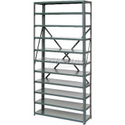 Global Industrial™ Steel Open Shelving 11 Shelves No Bin - 36x12x73