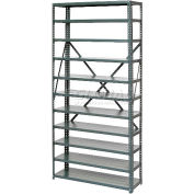 Global Industrial Open Style Steel Shelf - 6 Shelves No Bins 36"Wx12"Dx39"H Ready To Assemble