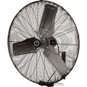 Ventilateur mural TPI 24 », 3 vitesses, 3400 CFM, 120V, 1/4 HP, monophasé