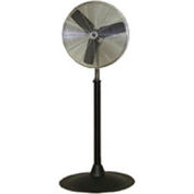 TPI 20" Pedestal Fan, 2 Speed, 3000 CFM, 288W, 1/4 HP, Single Phase, Gray