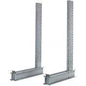 Cantilever Rack simple face verticale (3000-5000 Series), 36" L x 53"D, 12' H, 21900 Lbs capacité