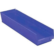 Plastic Nesting Storage Shelf Bin QSB206 6-5/8"W x 23-5/8"D x 6"H Blue - Pkg Qty 8