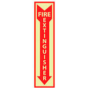 Lueur de vinyle pour le signe - Vertical - extincteur d’incendie
