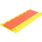 Protège-câble 5-canal généraliste, 36" L x 17-1/4" W x 1-15/16 « H, jaune/Orange