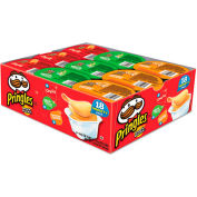 Pringles® Chips de pommes de terre, Pack variété, 0,74 Oz Canister, 18/box