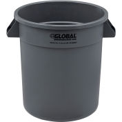 Global Industrial™ Plastic Trash Can - 10 Gallon Gray