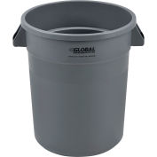 Global Industrial™ Plastic Trash Can - Gris 20 gallons