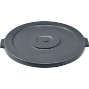 Global Industrial™ Plastic Trash Can Lid - Gris 44 gallons
