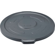Global Industrial™ Plastic Trash Can Lid - Gris 55 gallons