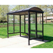 Smoking Shelter Barrel Roof Three Sided With Open Front 10'X 5'