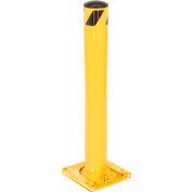 Global Industrial™ Removable Steel Bollard With Removable Plastic Cap 5.5''x36''H