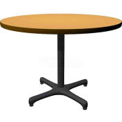 Allied Plastics Round Restaurant Table - 42" - Oak