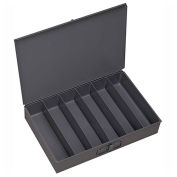 Durham Steel Scoop Compartment Box 117-95 - 6 Vertical Compartments 18 x 12 x 3 - Pkg Qty 4
