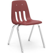 Virco® 9018 Classic Series™ Classroom Chair - Burgundy Vented Back - Pkg Qty 4