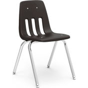 Virco® 9018 Series™ classique en classe chaise - noir ventilé retour, qté par paquet : 4
