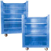 Dandux Blue Plastic Turn Around Truck with Convertible Shelves 511461U 38 Cu. Ft.