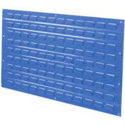 Global Industrial Louvered Wall Panel Without Bins 36x19 Blue - Pkg Qty 4