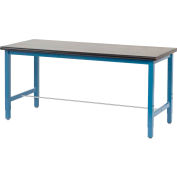 Global Industrial 72x36 Lab Workbench Adj. Height Sq. Tube Leg - Phenolic Resin Safety Edge BL